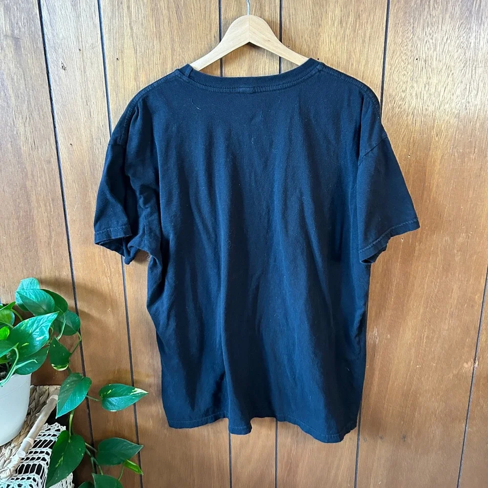 Johnny‎ Cash The Man In Black Graphic T-Shirt Mens XL Zion Black Cotton